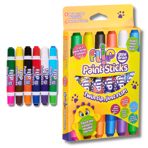 Little Brian Flip Paint Sticks - 6 pack