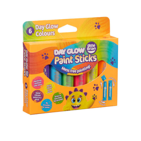 Little Brian Paint Sticks Day Glow - 6 pack