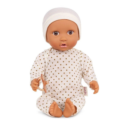Lullababy 14" Doll with Ivory Outfit - Brown Skin Tone