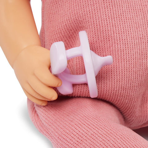 Lullababy 14" Doll with Pink Romper