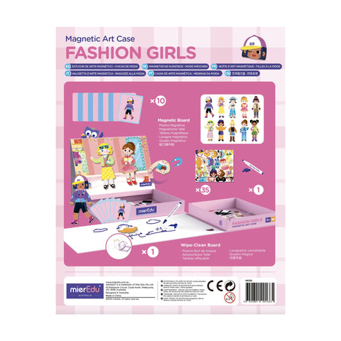 Colourful fashion outfit magnets from the mierEdu Magnetic Art Case