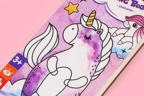 MIEREDU Pocket Watercolour Painting Book - Unicorns