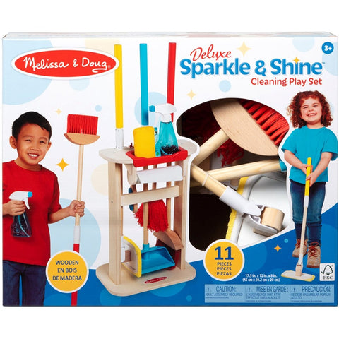 `Melissa & Doug Deluxe Sparkle & Shine Cleaning Play Set