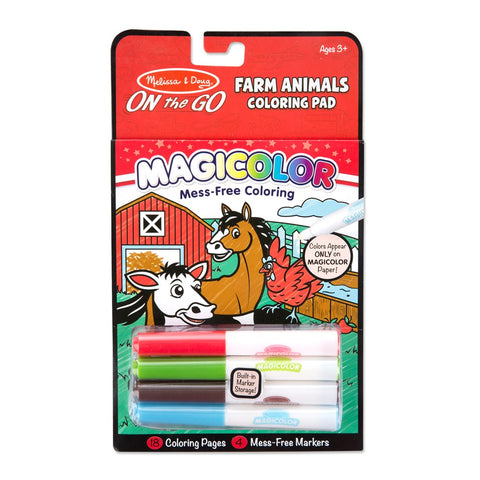 Melissa & Doug Magicolor Colouring Pad - Farm Animals