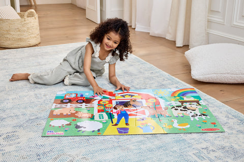 Melissa & Doug Ms. Rachel Farm Floor Puzzle