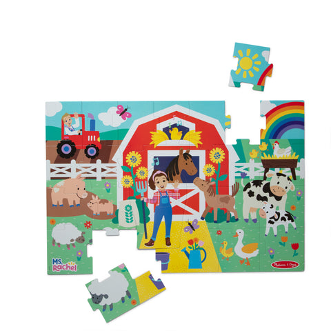 Melissa & Doug Ms. Rachel Farm Floor Puzzle
