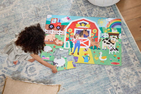 Melissa & Doug Ms. Rachel Farm Floor Puzzle