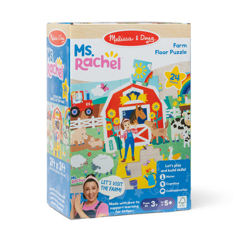 Melissa & Doug Ms. Rachel Farm Floor Puzzle