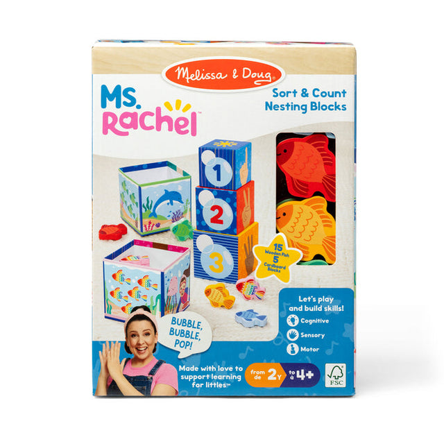 Ms Rachel Bubble Bubble Pop Sort & Count Nesting Blocks – Toddler ...