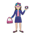 Melissa & Doug Reusable Puffy Sticker holding handbag and camera