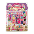 Melissa & Doug Reusable Puffy Sticker Play Set - Dress Up, a fold-out play board with reusable puffy stickers