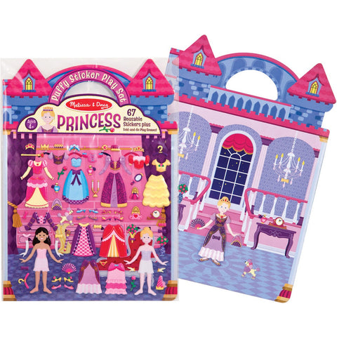 Melissa & Doug Reusable Puffy Sticker Play Set - Princess