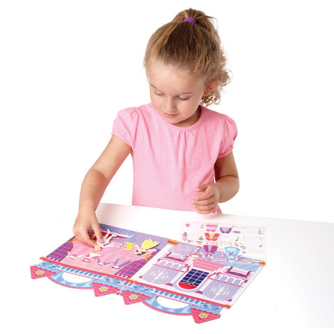 Melissa & Doug Reusable Puffy Sticker Play Set - Princess