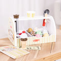 Wooden ice cream scoops and scooper from the Melissa & Doug ice cream counter