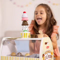 Reusable menu card and pretend money from the Melissa & Doug ice cream counter