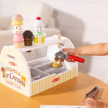 All 28 pieces of the Melissa & Doug Scoop & Serve Ice Cream Counter
