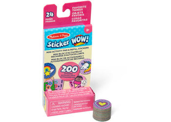 Melissa & Doug Sticker WOW Refill Stickers & Mini Activity Pad - Favourite Things