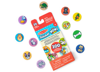 Melissa & Doug Sticker WOW Refill Stickers & Mini Activity Pad - Pets