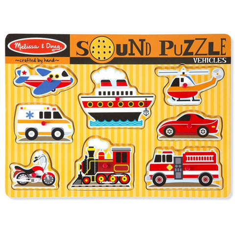 `Melissa & Doug Vehicles Sound Puzzle - 8 Pieces