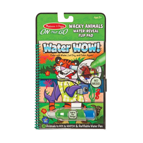 Melissa & Doug Water Wow! - Wacky Animals Water Reveal Flip Pad
