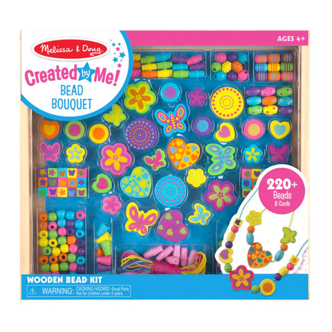 Melissa & Doug Wooden Bead Set - Bed Bouquet