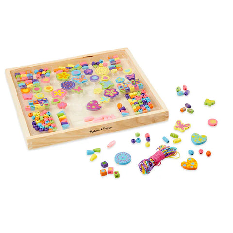 Melissa & Doug Wooden Bead Set - Bed Bouquet