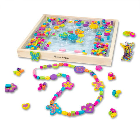 Melissa & Doug Wooden Bead Set - Bed Bouquet