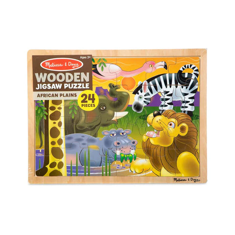 Melissa & Doug Wooden Jigsaw Puzzle - African Plains 24pc*