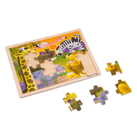 Melissa & Doug Wooden Jigsaw Puzzle - African Plains 24pc*