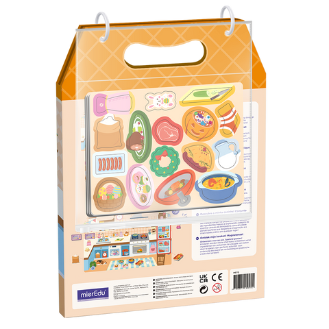 mierEdu Meet My Kitchen magnetic set, back of pack