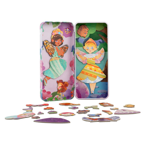 mierEdu Fairy Forest magnetic puzzle scene and pieces