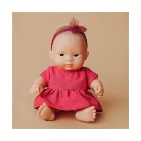 Miniland My Friends & Me Asian Girl Baby Doll 21cm