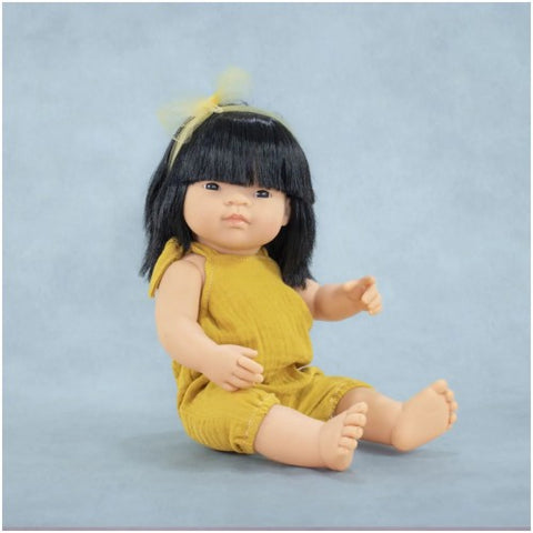 Miniland My Friends & Me Baby Doll Asian Girl 38cm