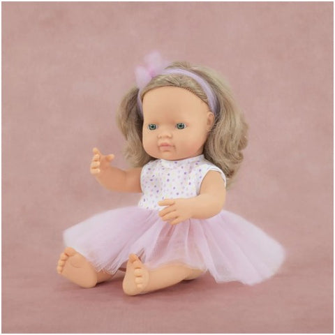 Miniland My Friends & Me Baby Doll Blonde Girl 38cm