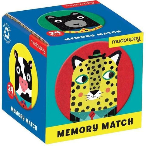 Mudpuppy Mini Memory Match Game - Animal Friends - The Toybox NZ Ltd