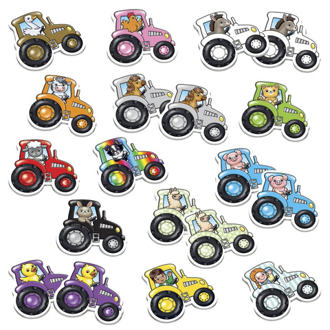 Orchard Toys Tractor Tractor Matching Game cards and contents