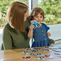 Toddler matching tractor cards in the Orchard Toys Tractor Tractor game