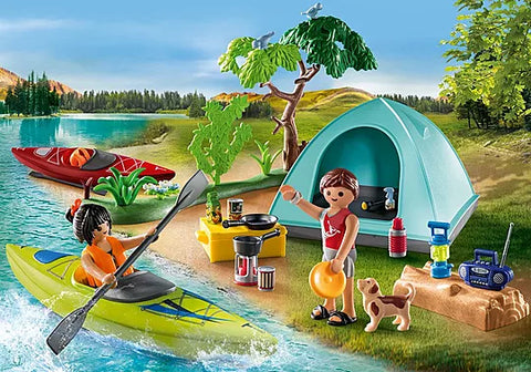 Playmobil Camping With Campfire