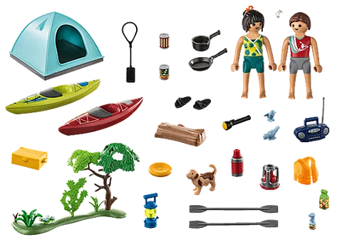 Playmobil Camping With Campfire