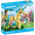 Playmobil Collectible Unicorn Sunshine Blossom with a fairy figure and flower-themed accessories