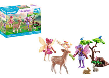 Playmobil Fairies With Forest Animals
