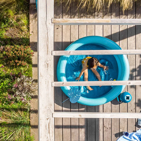 QUUT Dippy Inflatable Pool 120cm - Ocean Blue