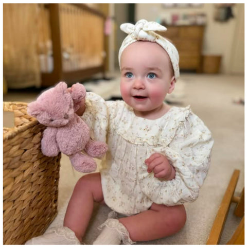 Snuggle Bunnies George The Bear - Powder Pink (30cm)