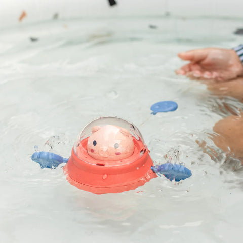 Tiger Tribe Bath Paddle Ship - Space Piggy