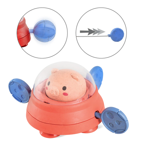 Tiger Tribe Bath Paddle Ship - Space Piggy