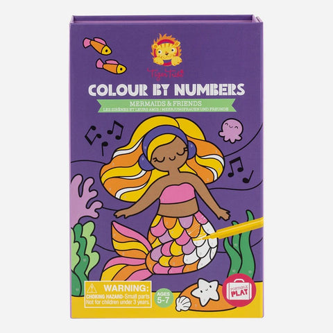 Tiger Tribe Colour By Numbers - Mermaids & Friends