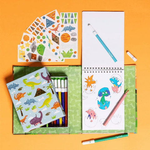 Tiger Tribe Colouring Set - Dinosaur