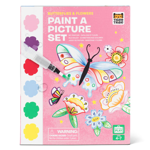 Tiger Tribe Paint A Picture Set - Butterflies & Flowers