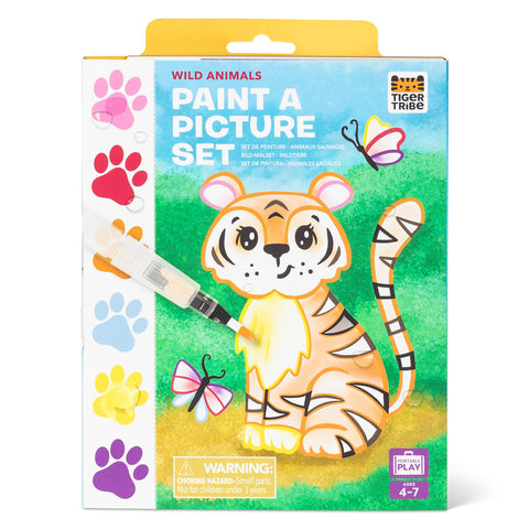 Tiger Tribe Paint A Picture Set - Wild Animals