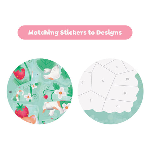 Tiger Tribe Sticker By Numbers - Magical Garden